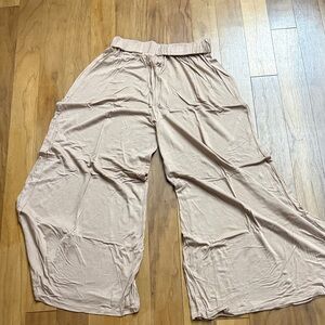 ASOS Design Relaxed Wide-Leg Pull-On Pants in Light Blush Size US 06!